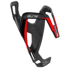 Elite Custom Vico Carbon Water Bottle Cage - Matt Black / Red
