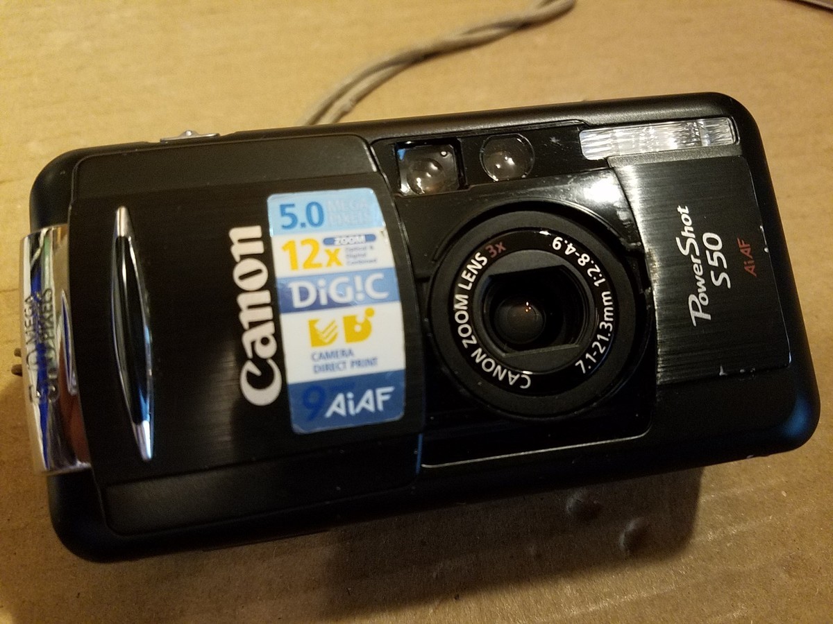 Cannon PowerShot S50 Ai AF 5.0MP Digital Camera PC1048 CF