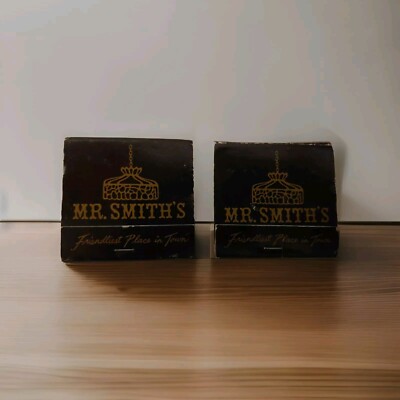 Mr. Smith's Saloon Matchbooks Vintage Matches Bar Virginia Washington DC
