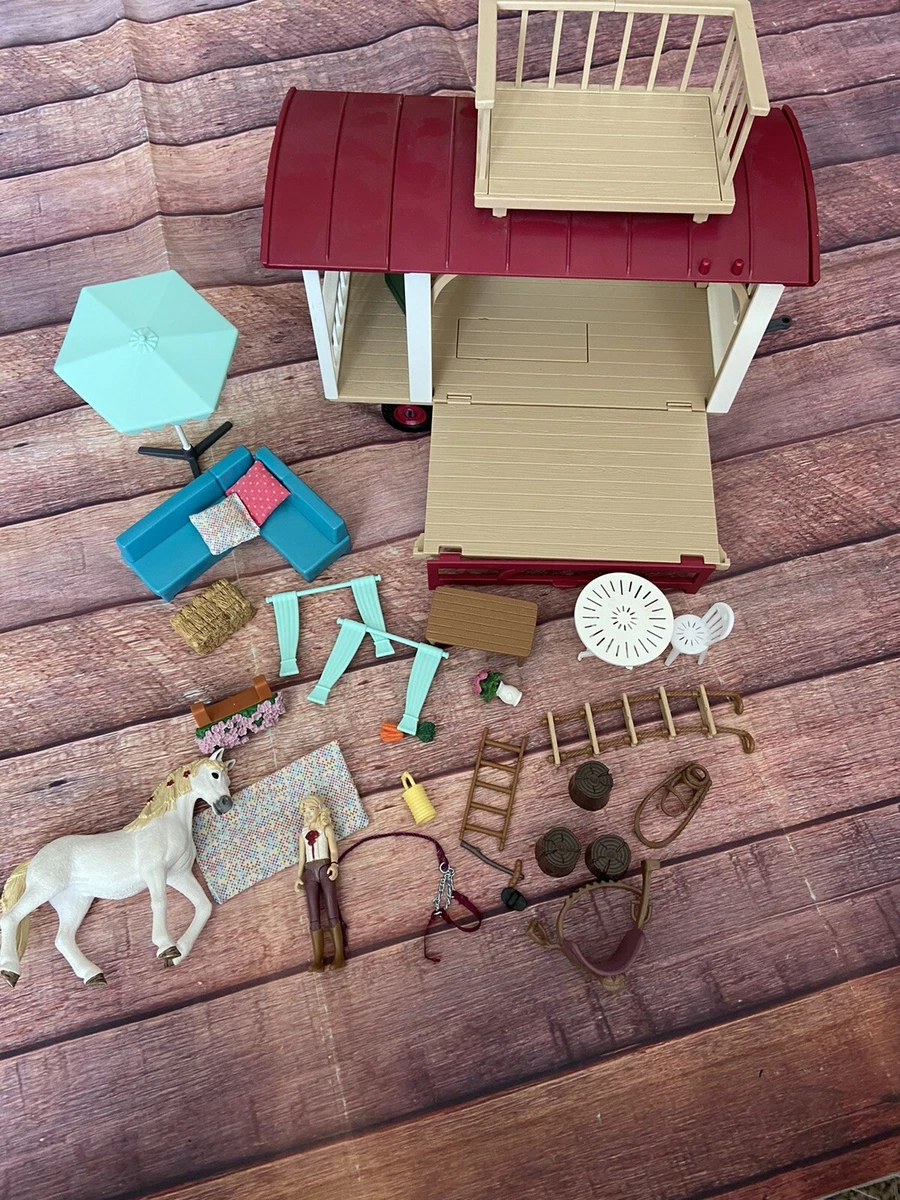 Schleich wagon set with cheap horse