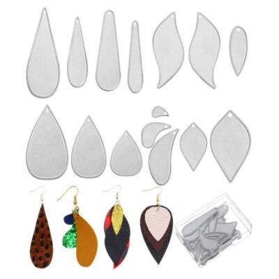 Metal Cutting Dies Earring teardrop leaf Leather Die Scrapbooking