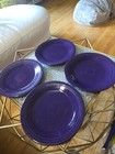 4 Homer Laughlin Fiestaware? Retired Purple Dinner Plates Made in USA 10.5" — photo 1