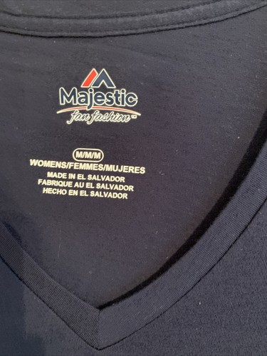 NWT Majestic MN Twins Women’s T-shirt Sz M Navy Retail $33 (MW-326 X2) - Picture 3 of 5