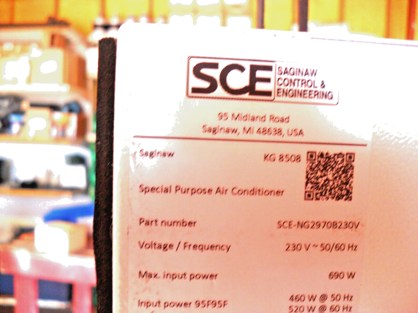 SCE SAGINAW SCE-NG2970B230V - Enviro-Therm air conditioner, 2970 BTU/H,