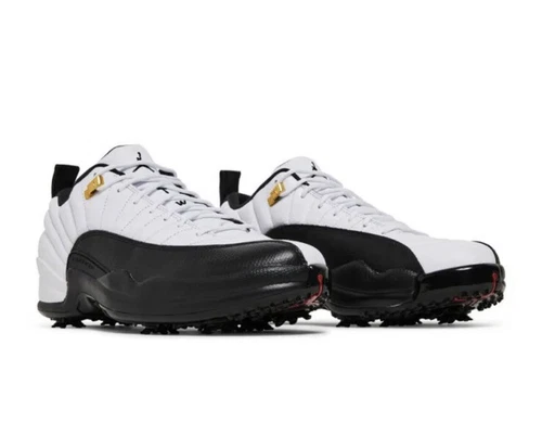 Air Jordan 12 Low Golf Taxi Mens Size 7 DH4120-100 Black White Mens Sz 7 New
