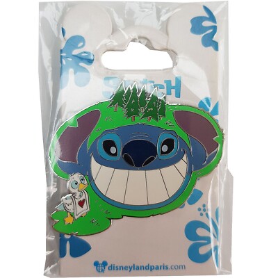 Disneyland Paris Stich Gesicht Alice Labyrinth Entlein Pin Trading Badge Disney Parks