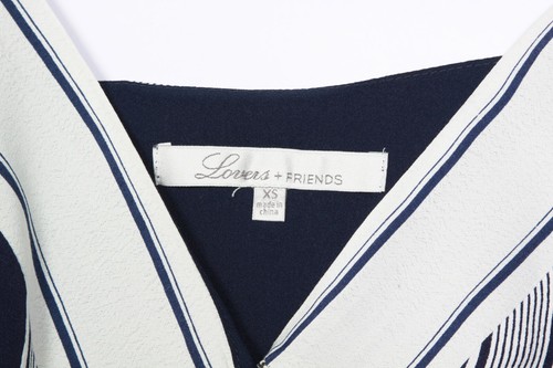 NEW Lovers + Friends Cami Bodysuit Top Ivory Blue size XS - NWT $118.00 - Picture 3 of 4