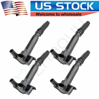ECCPP 4 Ignition Coils For 6.2L 10-14 Ford F150 11-17 F250 F350 17 Ford E350