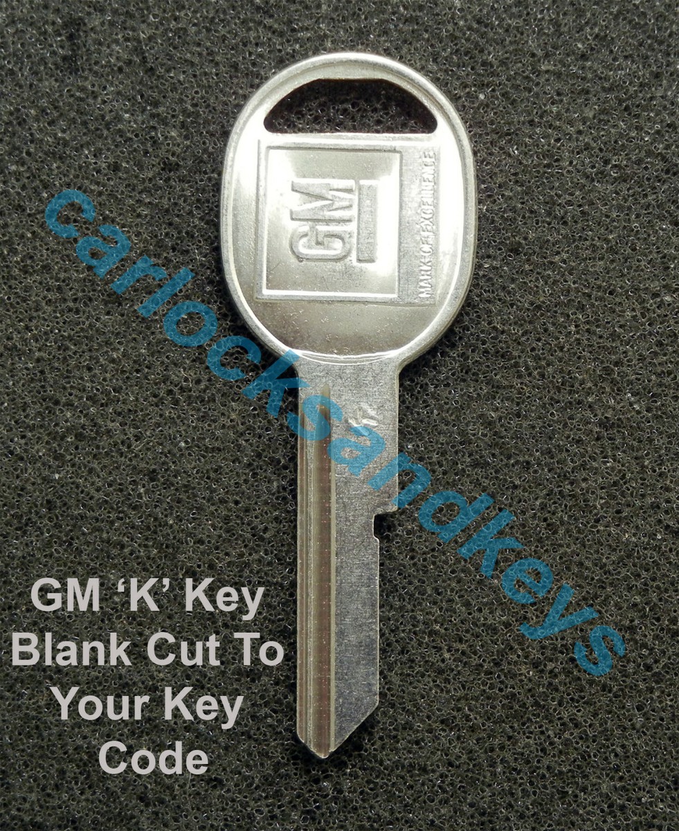 1974, 1978, 1982 Buick Electra OEM GM 'K' Key Blank Cut To Your