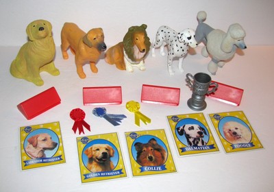 plastic toy dog figurines