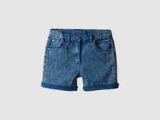 $58 Appaman Girl's Kid's Blue Jean Casual Cotton Denim Cuffed Hem Shorts Size 6