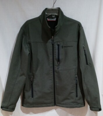 FREE COUNTRY Men's Green Fleece Lined Wind Resistant Jacket Coat