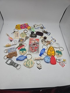 Vintage Keychain Lot Nascar Advertisement Beer Old Keys Much More!