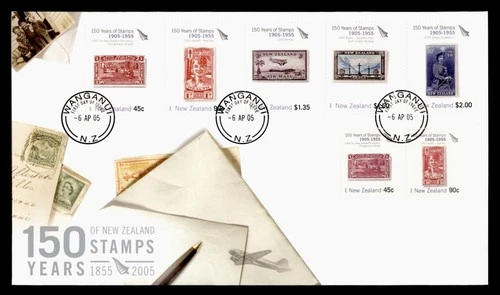 DR WHO 2005 NEW ZEALAND FDC STAMP 150TH ANIV COMBO $2 R38932