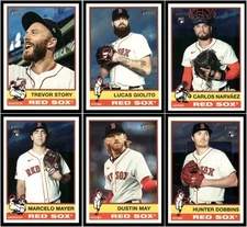 2025 Topps Heritage High Team Set Boston Red Sox  (501-700) No SP's 
