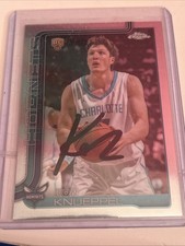 Signed On Card 2025-26 Topps Chrome - Kon Knueppel #254 Charlotte Hornets Duke