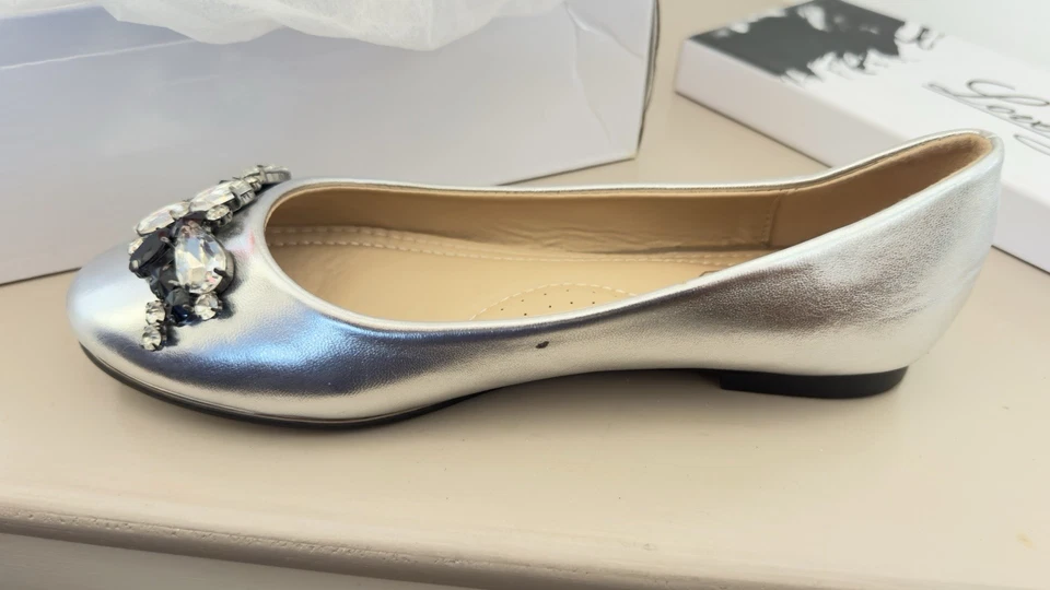 Ballerina Donna Argento 38 Con Pietre. - Immagine 3 di 4