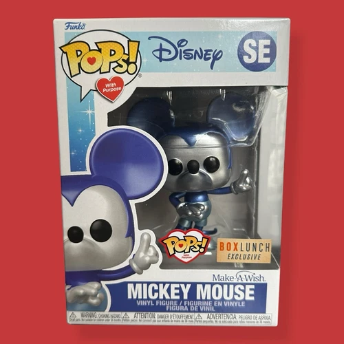 Funko POP! Disney Mickey Mouse SE Make-A-Wish Foundation BoxLunch w/ Protector
