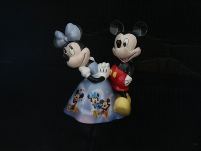 Disney Bradford Heirloom Porcelain Bell Once Upon A Kiss Collection Mickey Mouse