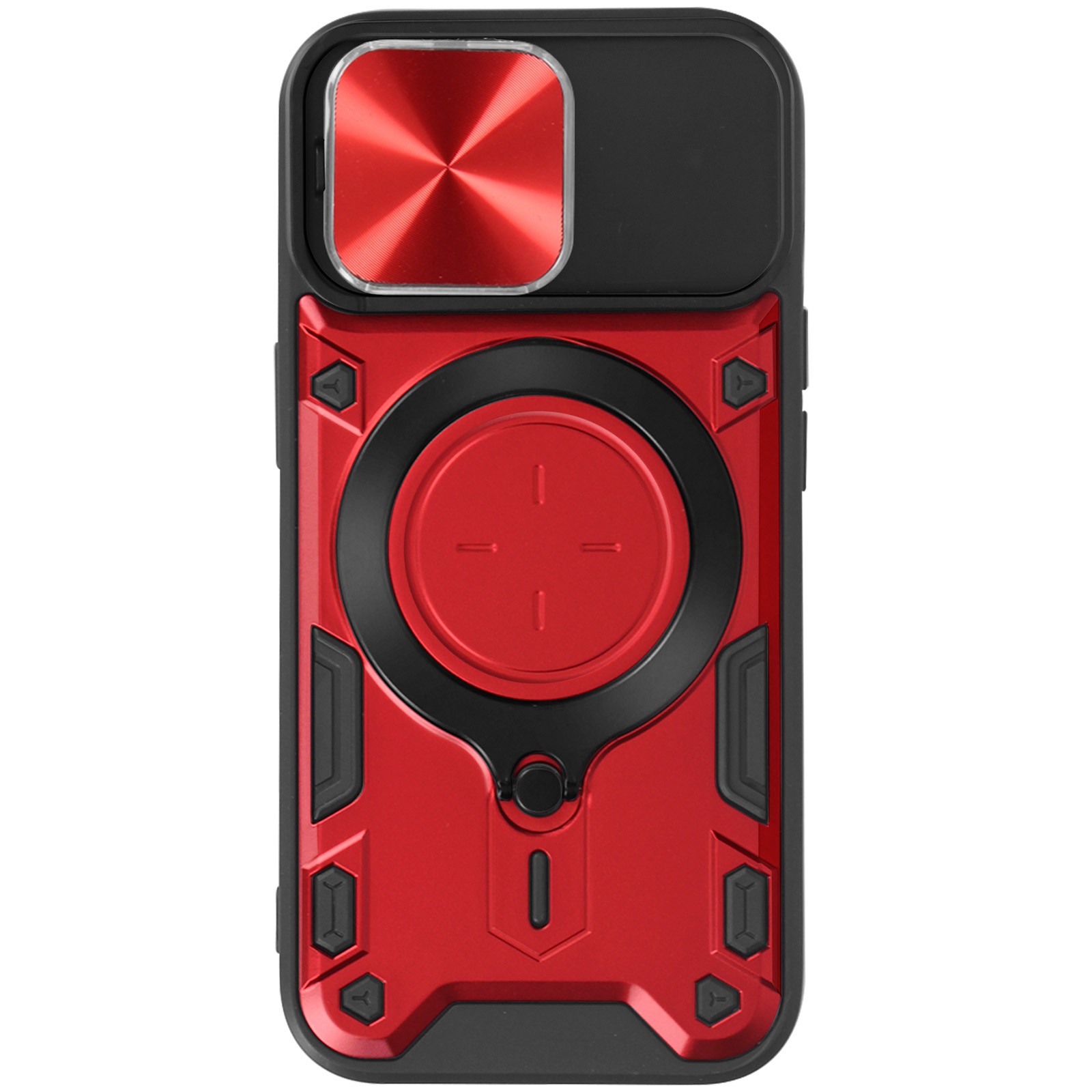 Coque iPhone 15 Pro Max rouge anti-rayures avec protection objectif objectif