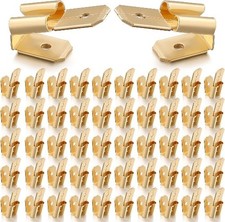 Piggyback Spade Connectors 50 Pcs Brass Quick Splice 3 Way Adapter Dual Male