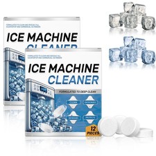 Ice Machine Cleaner Maker Descaler - 24 Clean Tablets for Machine,...