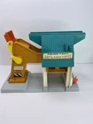 Vintage Fisher Price Little People Play Family Lift And Load Depot 1976 Working
