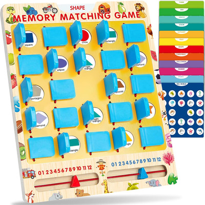 Matching Memory Game for Kids Ages 3-5 4-8, Board Games for 4-6, Car Airplane...