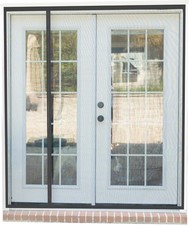 Heavy Duty Magnetic Screen Door for French  Sliding Doors - Pet Friendly