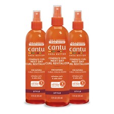 Cantu Comeback Curl Next Day Revitalizer Spray 12 Ounce Pack of 3 , White