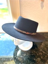 Beaver Brand Hats Genuine Fur Felt and Leather Western Hat w Buckle. Made in CO