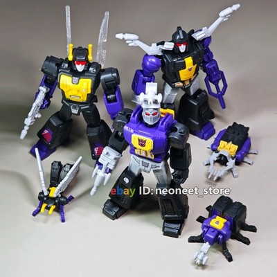 Blokees Transformers Insecticon Kickback Skrapnel Bombshell Action Figures Set