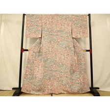 Heiwaya Kimono Pure Silk Small Pattern Landscape Masterpiece Japan