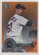 2018 Bowman Scouts' Top 100 Orange Refractor 3/25 Stephen Gonsalves #BTP-94 wd2