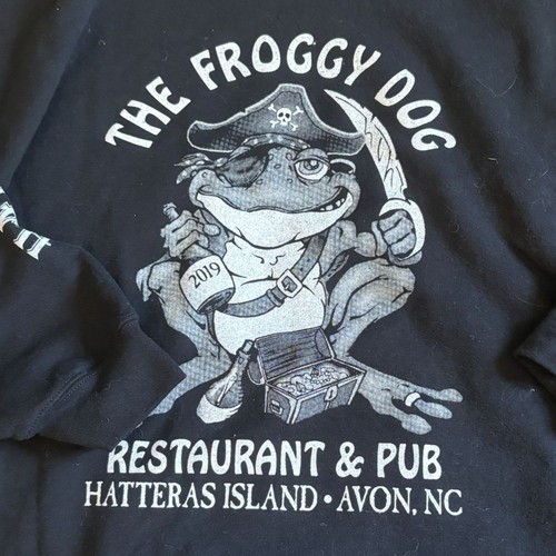 The Froggy Dog Restaurant & Pub Sweatshirt/Hoodie-Black-Size 3XL-GUC - Picture 6 of 6