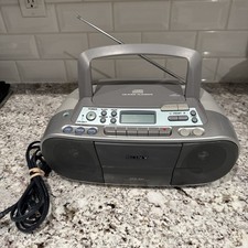 Sony CFD-S01 CD/Radio/Cassette Boombox With Power Cord TESTED 