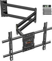 TV Wall Bracket with 1016Mm Long Arm for 37-75 Inch Tvs, 3 Folding Arms Full Mot