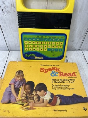 Vintage Texas Instruments T.I. Speak and Read 1984 WORKS w Box No Extra Cards
