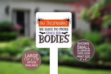 Patio Signs, Halloween Decor, Yard Sign, Lawn Decor, Metal Garden