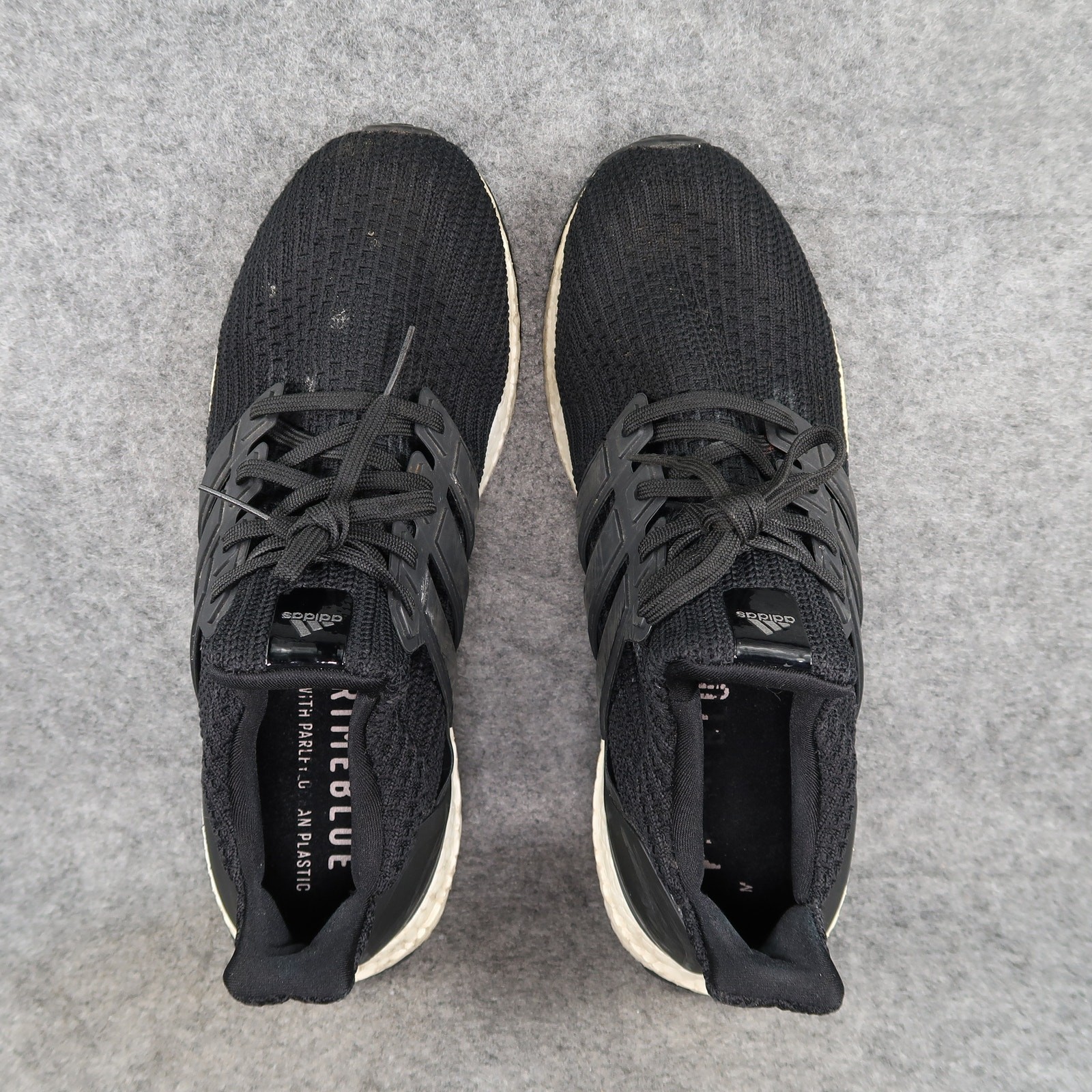 Adidas Shoes Mens 9.5 Ultra Boost Sneaker Running Trainer Primeknit Black Casual thumbnail 9