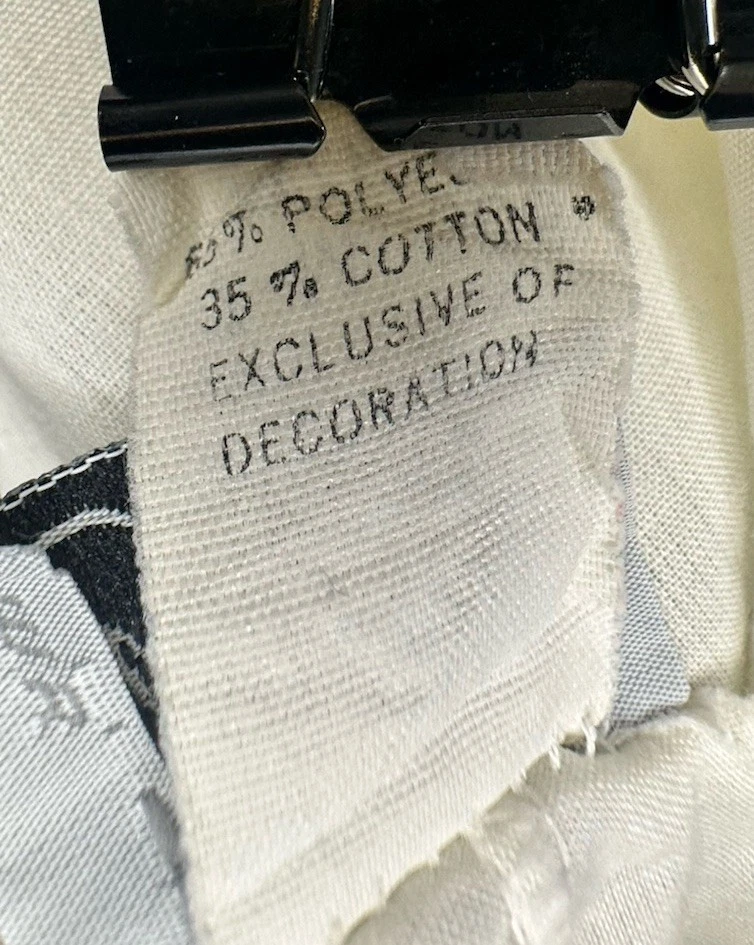 50S FULL SLIP TALLA 34 POLI ALGODÓN OJALES ENCAJE DOBLADILLO DE COLECCIÓN LENCERÍA Med Foto 3 de 4