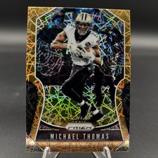2019 Panini Prizm #182 Gold Lazer Michael Thomas New Orleans Saints