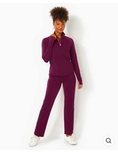 Lilly Pulitzer UPF 50 31.5" Soft Tayden Pant Amarena Cherry New Without Tags