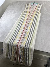 Alice + Olivia Sweater Dress Womens Large Multicolor Knit Cable Maxi Boho Retro