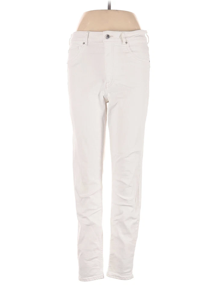 Pantalones de mezclilla para mujer &Denim by H&M marfil 10