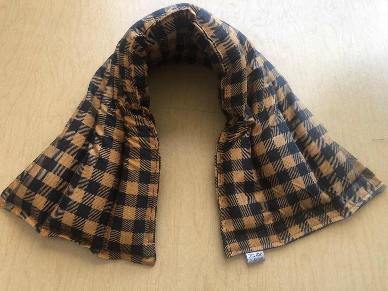 rice flax heat pad hot/cold shoulder neck wrap pack Bag  21x6''pain aid PLAID