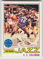 1977-78 Topps #123 E.C. Coleman BASKETBALL New Orleans Jazz