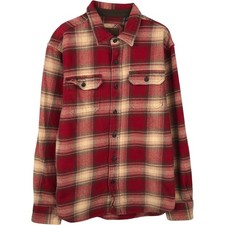 Used 2000'S Orvis Ombre Check Long-Sleeve Flannel Check Shirt Men's Size L ...