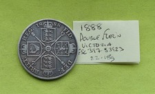 1888 Silver DOUBLE FLORIN Coin VICTORIA (1837 - 1901) 22.18grams ESC397 S3923