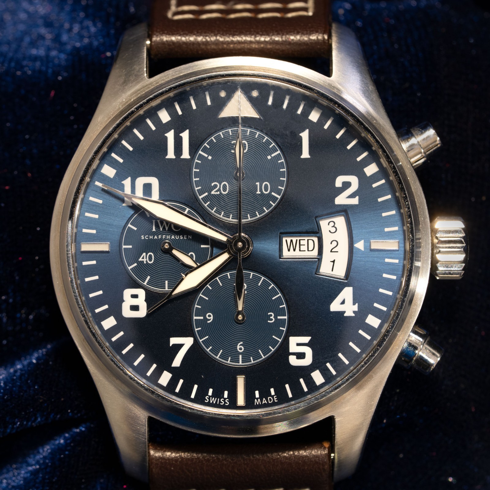 [WTS] IWC Pilot Chronograph 41 Blue IW388102 2021 – WatchPatrol